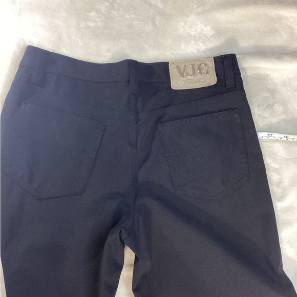 Versace Women's Classic Black Wide Leg Jeans - Picture 6 of 7